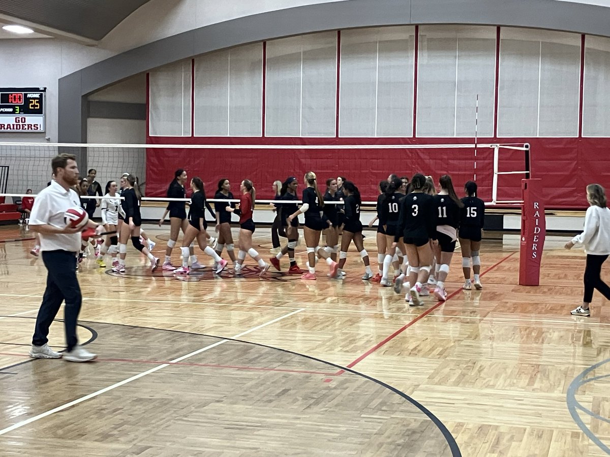 SCPSAthletics's tweet photo. Your Raider volleyball team defeats Pace Academy in 3 sets!

25-22, 25-7, 25-21

On to the Elite 8! https://t.co/zBORHkI8d7