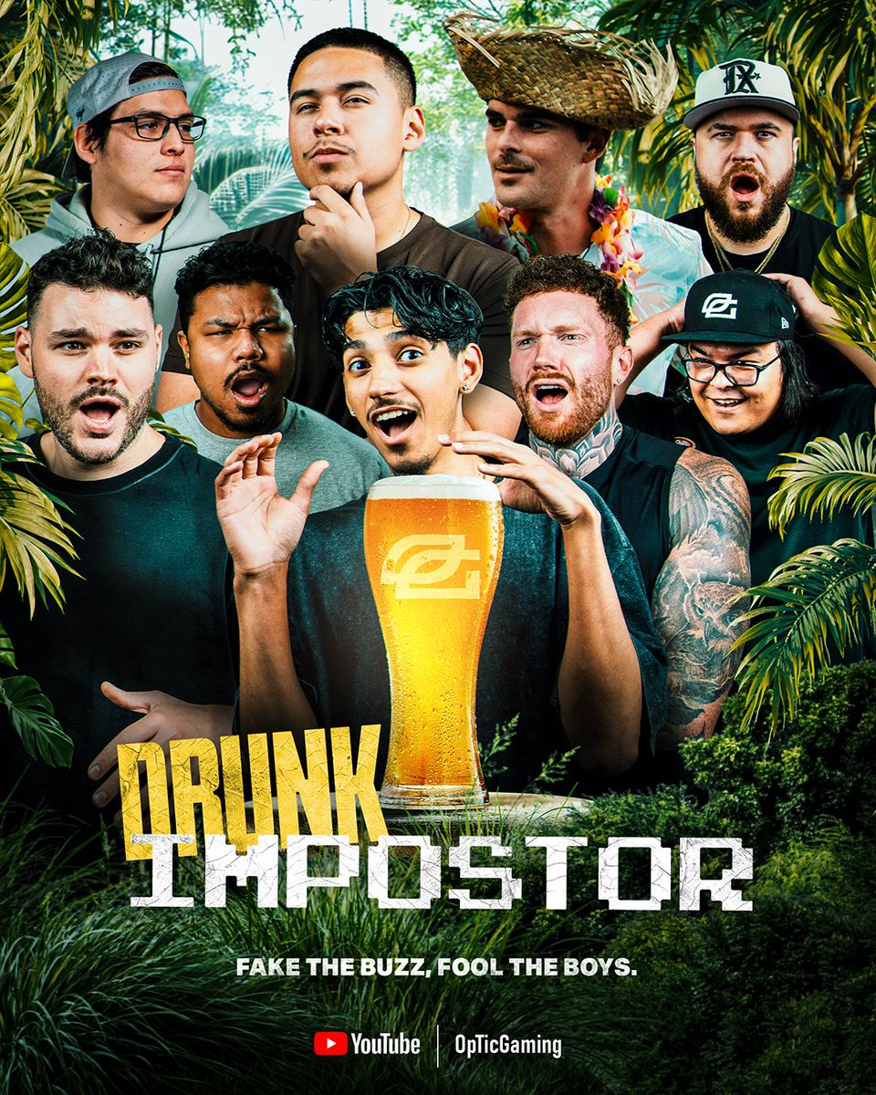 OpTic's tweet photo. The Drunks 🆚 The Sobers

OpTic Drunk Imposter NOW, Day 0 of The Race. Hosted by king sober @daltoosh 🥂

LIVE: https://t.co/iQnzvjmvIJ https://t.co/mgTYtFxTnQ