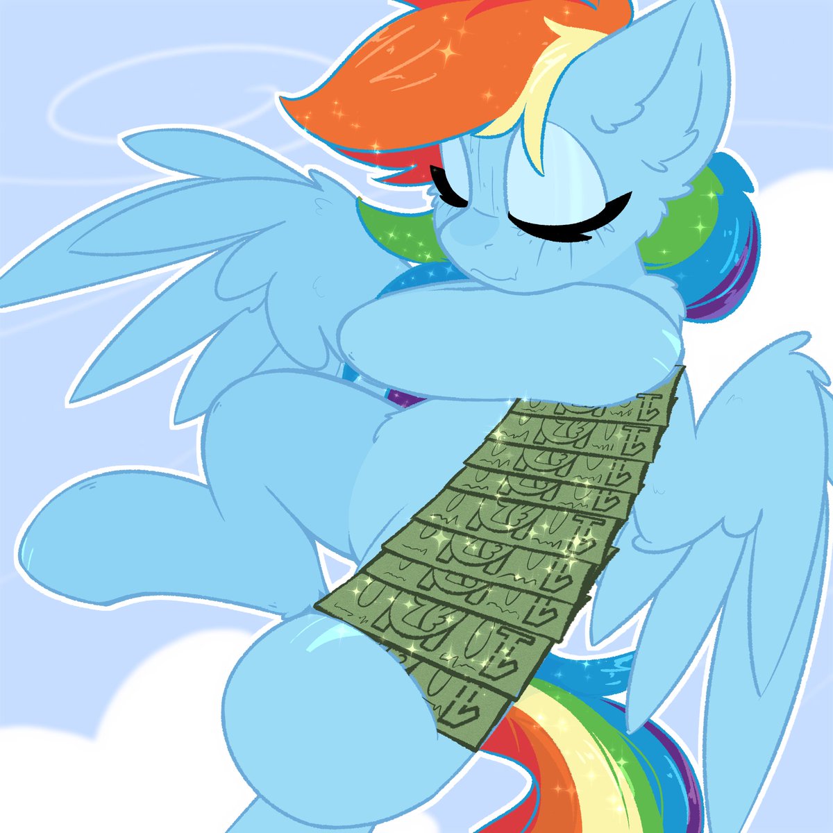 JubySkylines's tweet photo. Thank you rainbow can you just pay for your happy meal  😩🪽 #RainbowDash #MLP https://t.co/z6wSAgWbKg
