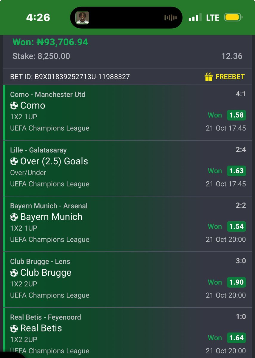 Keep__Praying's tweet photo. 13 odds win 🍏🏆.
Cut 1 on both 3 &amp; 11 odds 😔. https://t.co/9yN9L64qSg