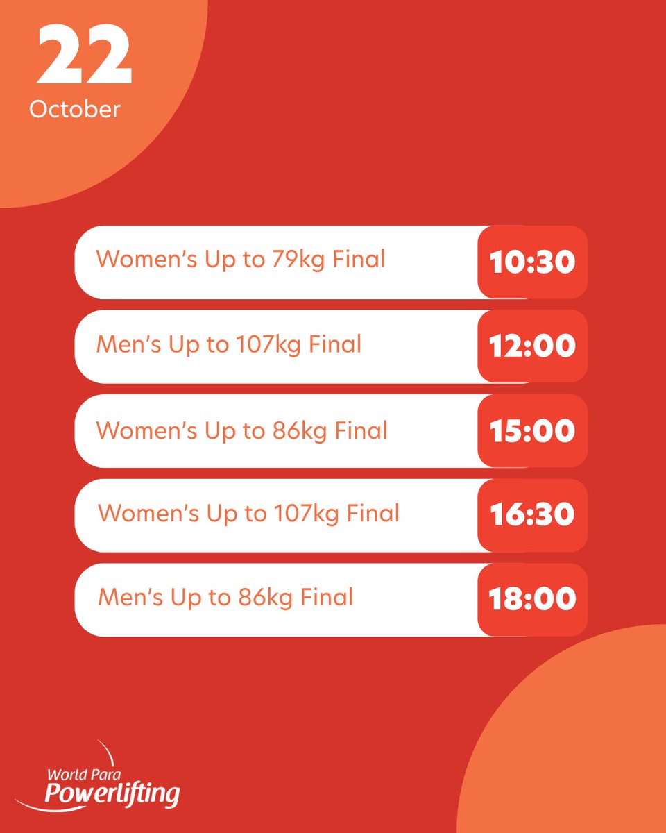 Powerlifting's tweet photo. Fourth day of competition at #AichiNagoya2026, and the last day of individual events before we switch to team events tomorrow! 💪

Schedule &amp; results 🔗 https://t.co/68RO5oonTw

#ParaPowerlifting https://t.co/wVsjPUZ7J8
