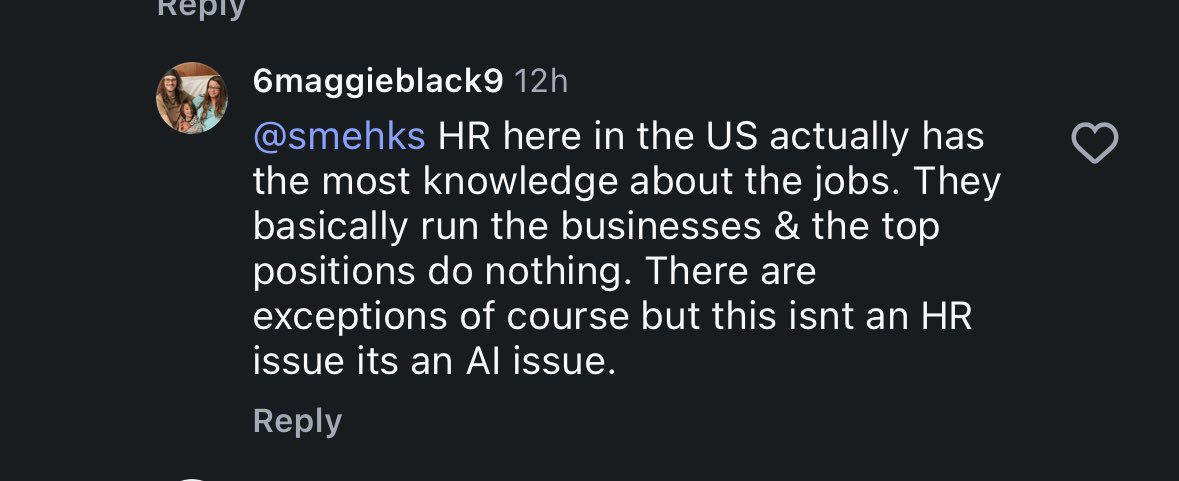 slayabouts's tweet photo. Wow. The HR department is actually what runs the business. Learn something new every day https://t.co/yNzWHra7Qz