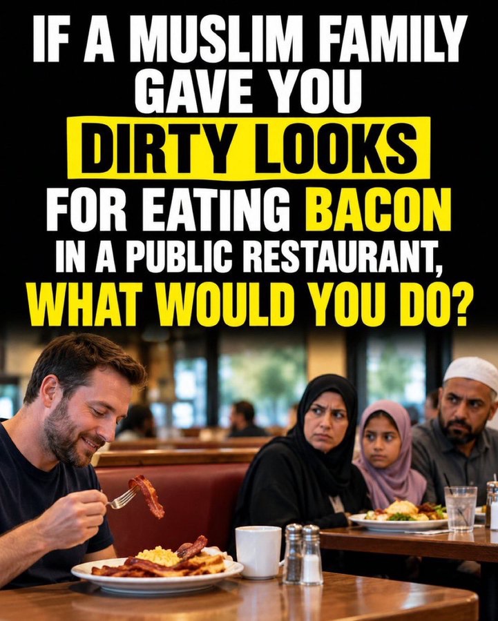 KashPatelwhit's tweet photo. Would you respect a Muslim family’s choice at a restaurant? https://t.co/mjLVsRt33b