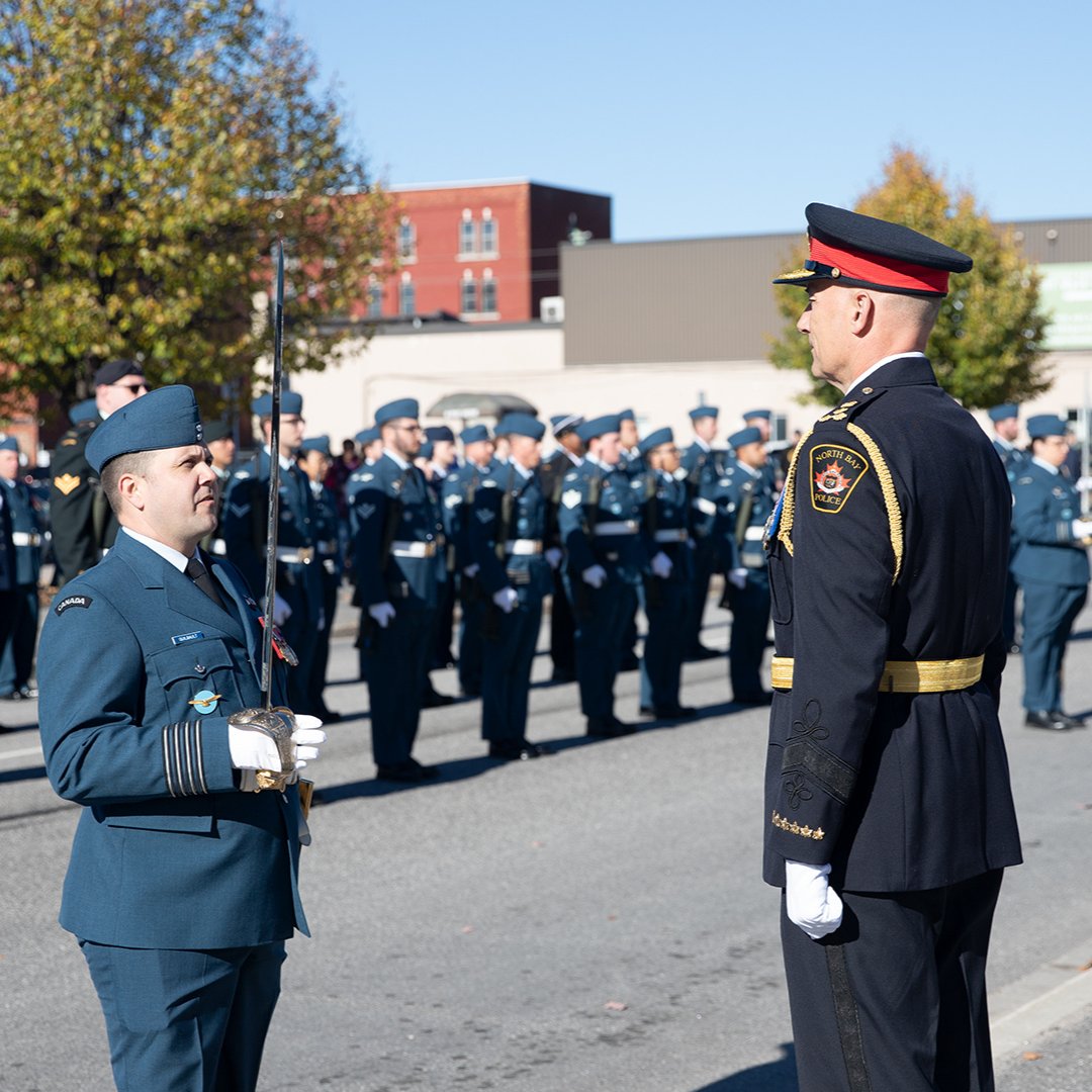 NorthBayPolice's tweet photo. Chief Daryl Longworth was honoured to receive the 22 Wing Commander during North Bay’s Freedom of the City ceremony.

Dating back centuries, it is a prestigious civic honour recognizing the relationship between community and a military unit. 

Learn more: https://t.co/urbEcQqlBU https://t.co/jVpQI0engG