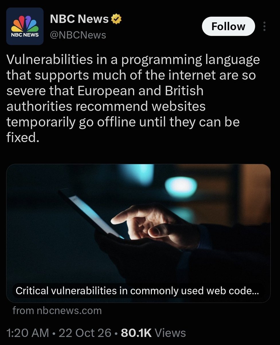 alphaque's tweet photo. Cybersecurity guardians all over the world also issued advisories and urged patching or upgrading PHP to latest version.

Locally, not a peep or any advisory from MKN, NACSA, CSM or JKSN.

Yet, they loudly classified a common crowdsourced GPS navigation app as a natsec threat. https://t.co/0YPGZY3aWC