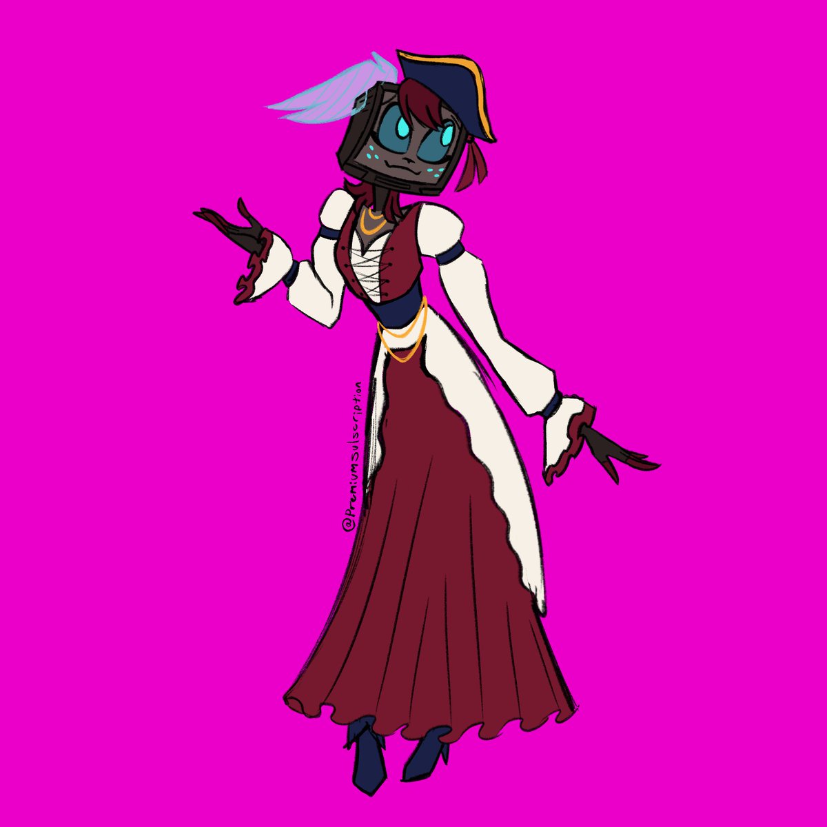 sulscription's tweet photo. I wanted to give her a Halloween costume

#radiostaticfankid #hazbinoc https://t.co/qTb9W9Vv7w