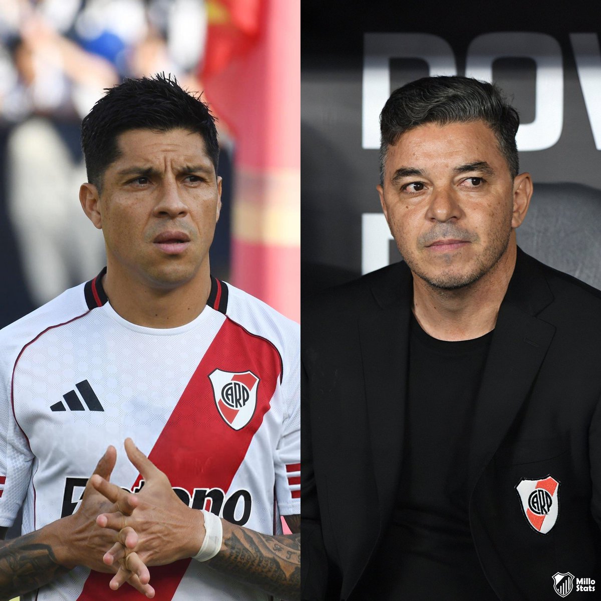 StatsMillo's tweet photo. “ME LLAMÓ MARCELO Y NO SABÍA SI ERA PARA JUGAR, PARA EL CUERPO TÉCNICO O PARA LLEVAR EL MATE”

‼️ Enzo Pérez sobre su regreso a River con @JoaquinTabares en @TyCSports

🗣 “Una semana antes de mi último partido con Estudiantes, que fue la final con Vélez, senté a Sebastián y a Marco para decirles que no iba a continuar. No sabía dónde iba a jugar porque todavía no había hablado con ningún club, más allá de que había rumores

Cuando sonó el teléfono, me llamó Marcelo para juntarnos a hablar. Yo no sabía qué me iba a decir, no sabía si era para regresar a jugar, si quería que fuera parte del cuerpo técnico, si llevara el mate, no sabía nada

Fue una charla larga, porque no solamente hablamos de lo futbolístico sino de lo familiar. Estuvimos casi dos horas y media, tres horas hablando. Salí de ahí y no dije absolutamente nada

Le conté a mi familia primero, nos juntamos los cuatro. Mi hijo estaba recontra entusiasmado, mi señora también, mi hija también... Al otro día me vieron salir con la valija”