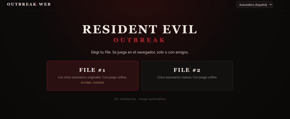 AGivenSoul's tweet photo. 🚨 BREAKING 🚨

Resident Evil Outbreak 1 AND 2 can now be played directly from your BROWSER — ONLINE with other people 🎮

Both games have offline and online modes, with rooms to play with friends. I'M GOING CRAZY 😭

(Source: https://t.co/ERrbaEqKNE) https://t.co/gFdjio99YK