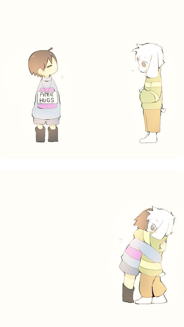 MixSamix999's tweet photo. do you need a hug?  #undertale https://t.co/5OYiTu5fmd