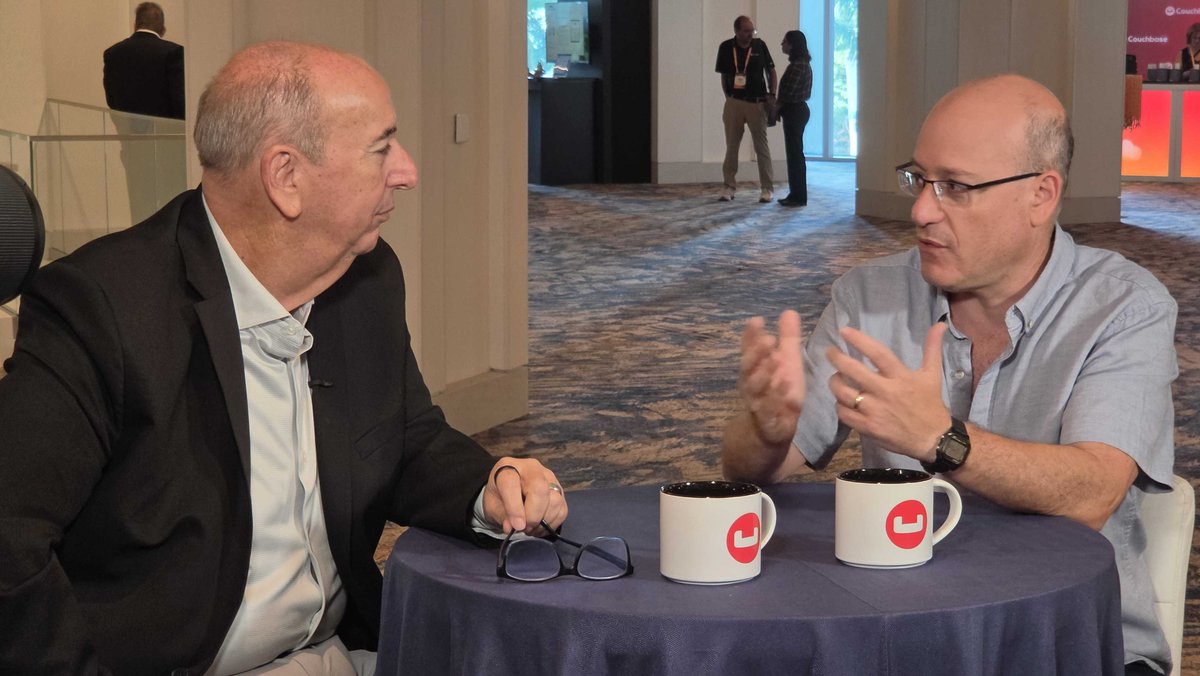 TechstrongGroup's tweet photo. Reporting from Couchbase Catalyst 2026 in Fort Lauderdale, Florida!

The Techstrong TV team is on-site capturing exclusive conversations with technology leaders, including BJ Schaknowski, CEO of @couchbase, on the future of enterprise data infrastructure and AI.

From agentic AI and real-time data to modern application architectures, our interviews explore how organizations are preparing their data infrastructure to support the next generation of intelligent applications.

🎥 Here's a behind-the-scenes look at our interviews from the event. Stay tuned for more exclusive coverage and insights on @TechstrongTV.

#CouchbaseCatalyst #Couchbase #AgenticAI #DataInfrastructure
