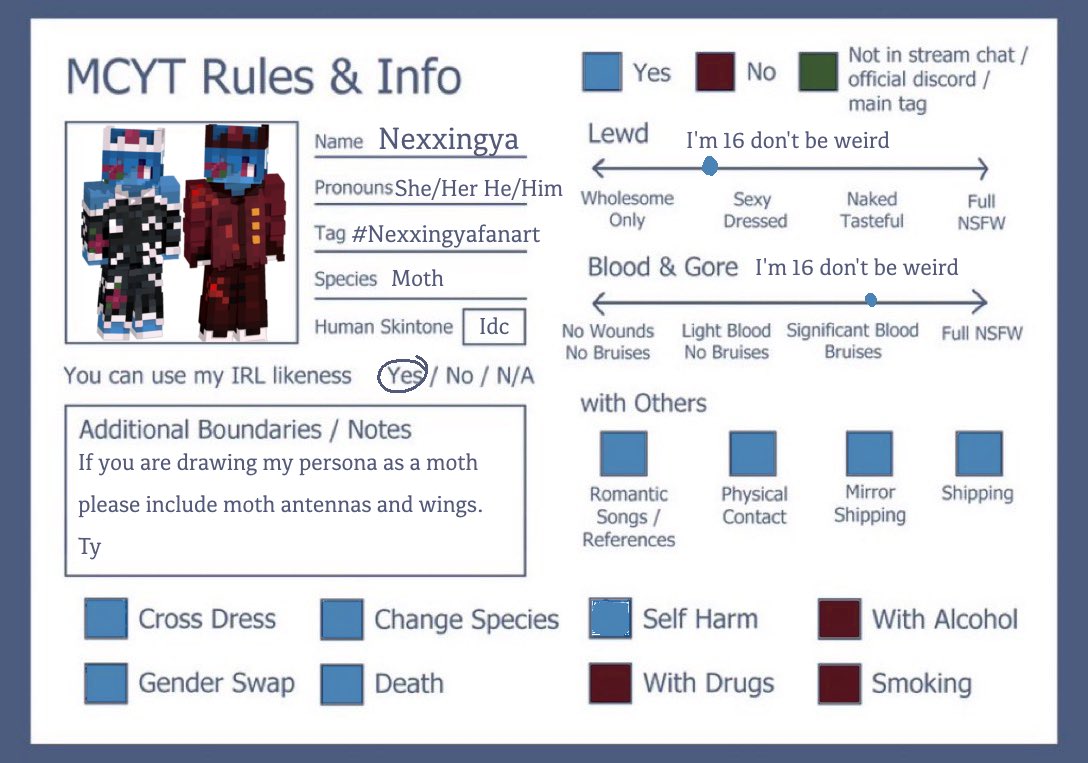 Nexxcoded's tweet photo. Updated Boundary Sheet! #NexxingyaFanart ^_^ https://t.co/utDqmRQeyO