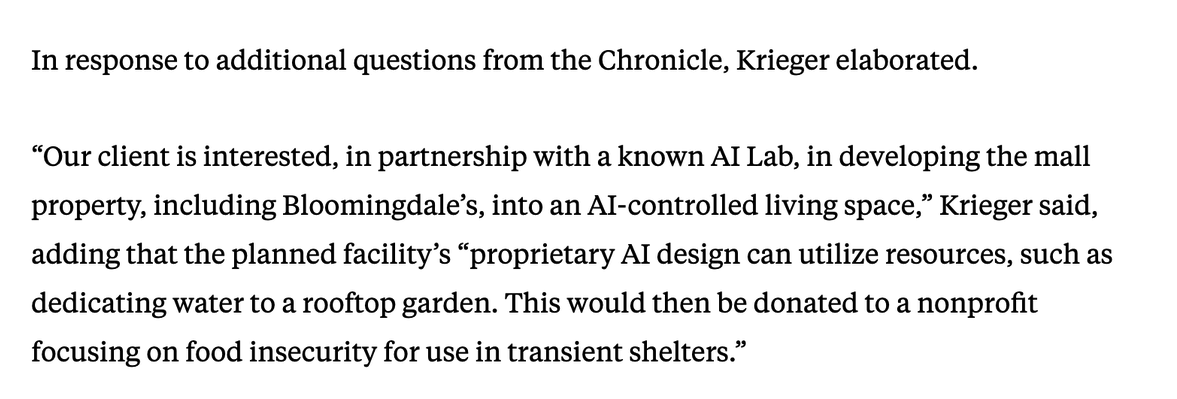 loomdoop's tweet photo. @Troutski__ If you read the article, it's a hybrid AI data center and some sort of experiment in AI as an on-site brain of what they see as a smart building. https://t.co/rGzPLs7Xqe