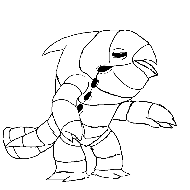 WalterRQThe3rd's tweet photo. Sketch I did of a vetulicolian dude because I needed to draw a glup shitto last night :() https://t.co/vY3nPQuxpT
