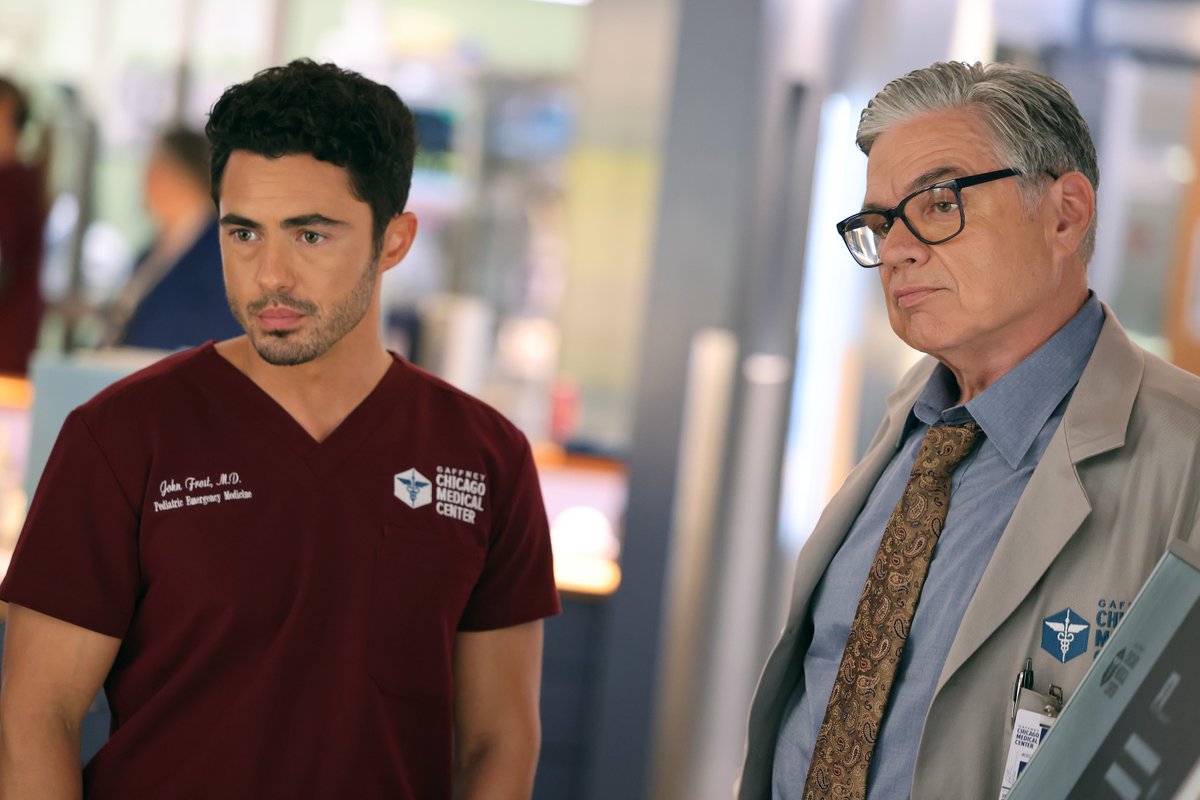 NBCOneChicago's tweet photo. Dr. Frost and Dr. Charles will see you now. https://t.co/4qULsbyQsG