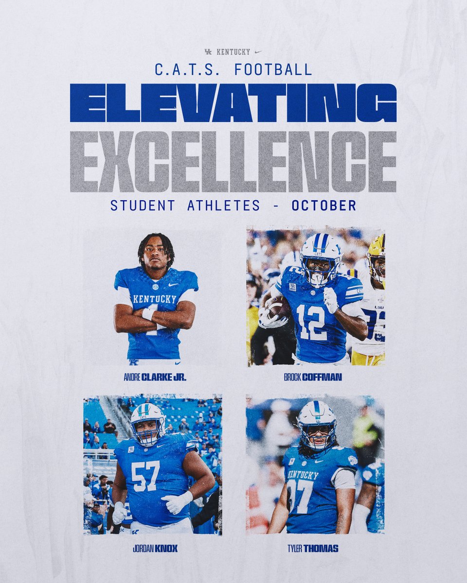 UKFootball's tweet photo. Winning on and off the field 😼 https://t.co/zocVtotEgU