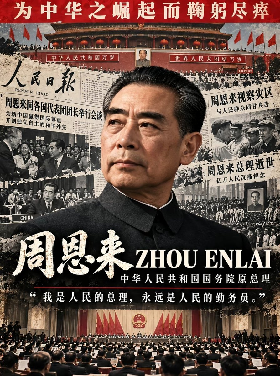 xyngling2's tweet photo. 周恩来，字翔宇，曾用名伍豪，原籍浙江绍兴，生于江苏淮安。他是伟大的马克思主义者，伟大的无产阶级革命家、政治家、军事家、外交家，党和国家主要领导人之一，中国人民解放军主要创建人之一，中华人民共和国开国元勋，第一代中央领导集体的重要成员 。 https://t.co/q5m6aC4uCx