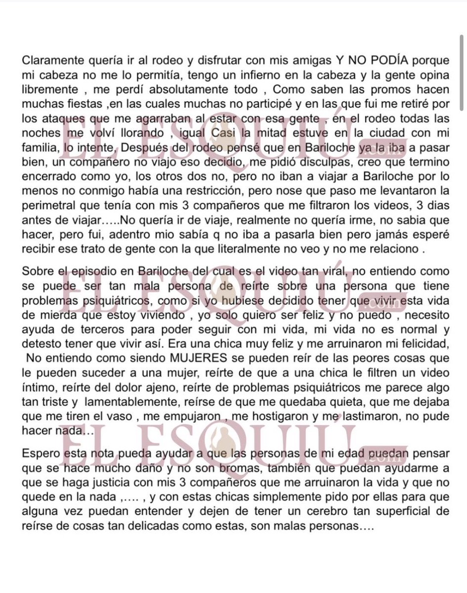 exiletaylorr's tweet photo. encima la victima tuvo q salir a contar todo lo q viene pasando con esta forra y los amigos de esta q le hacen la vida imposible https://t.co/73VzcMsQq6