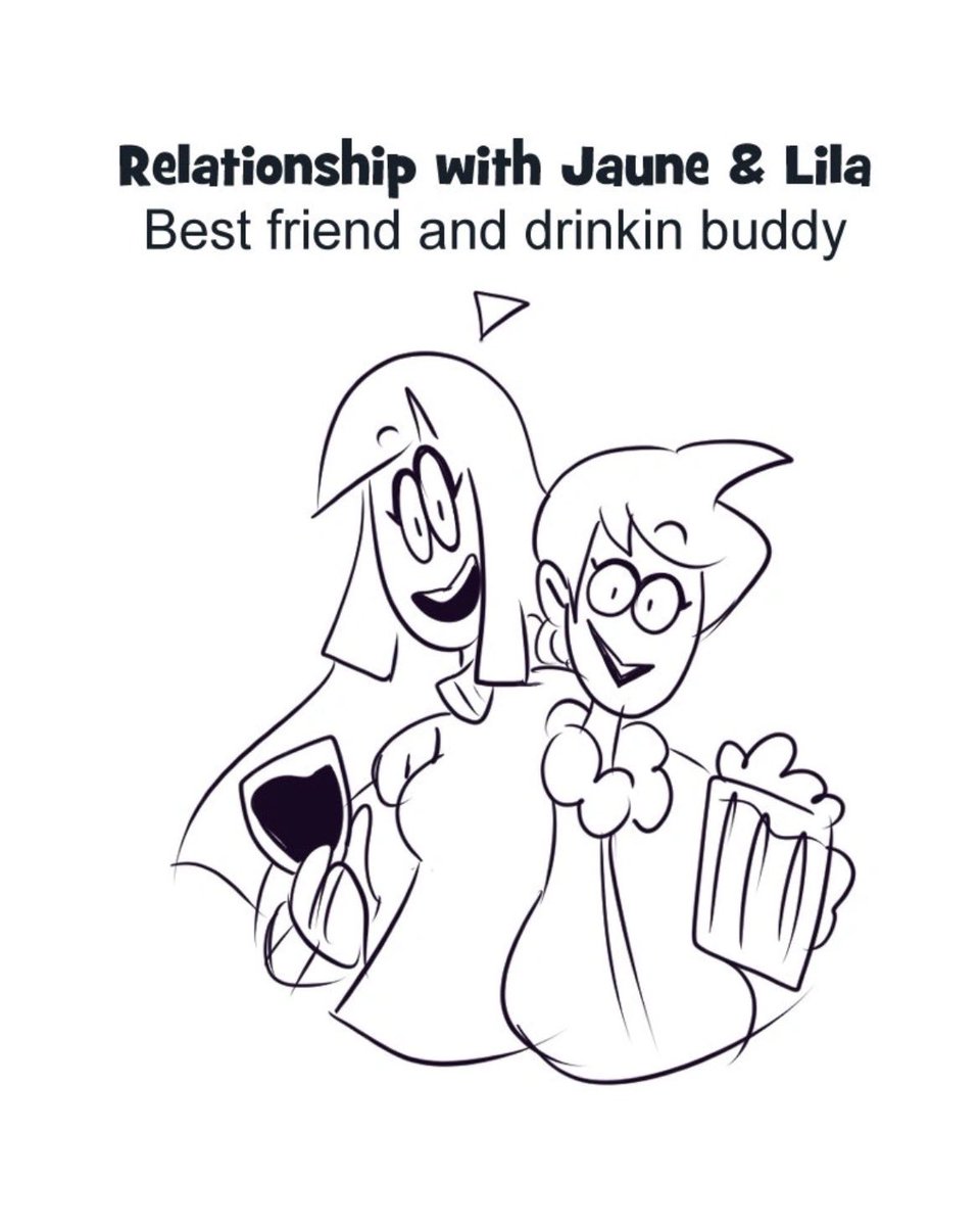 Mhiinks's tweet photo. Jaune helping drunk Lila get home 
#spookymonth #spookymonthfanart #lila #Jaune https://t.co/0n8syF1Nl4