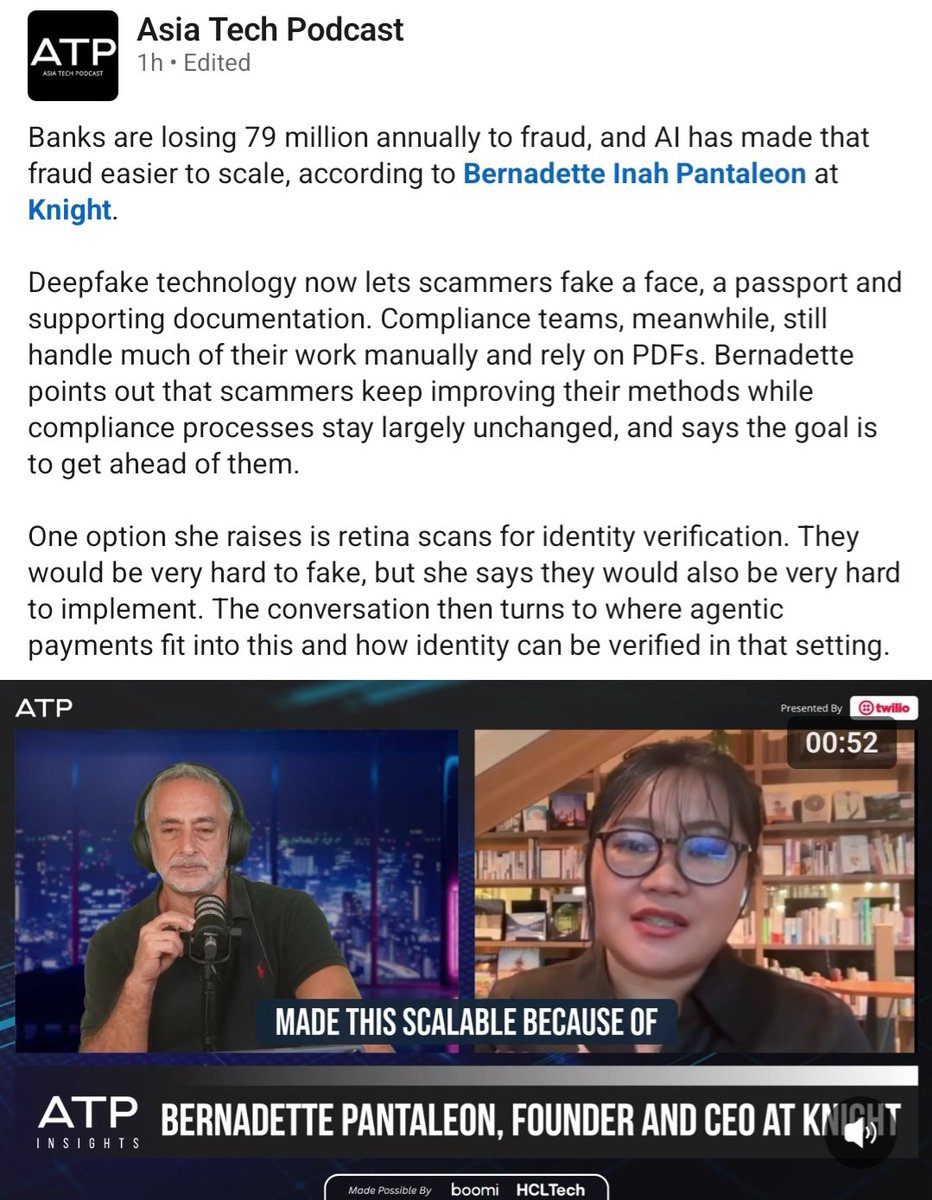 BennyInHerBag's tweet photo. A snippet of our interview is now available to watch on Asia Tech Podcast’s LinkedIn page! 🎙️♞💚 

Watch here:
https://t.co/HcK4ZMDN1F https://t.co/XEfYyCkZD4