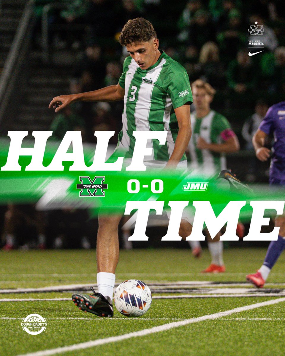 HerdMSoccer's tweet photo. Headed to the break scoreless.
#WeAreMarshall https://t.co/vuNIXbg3uM