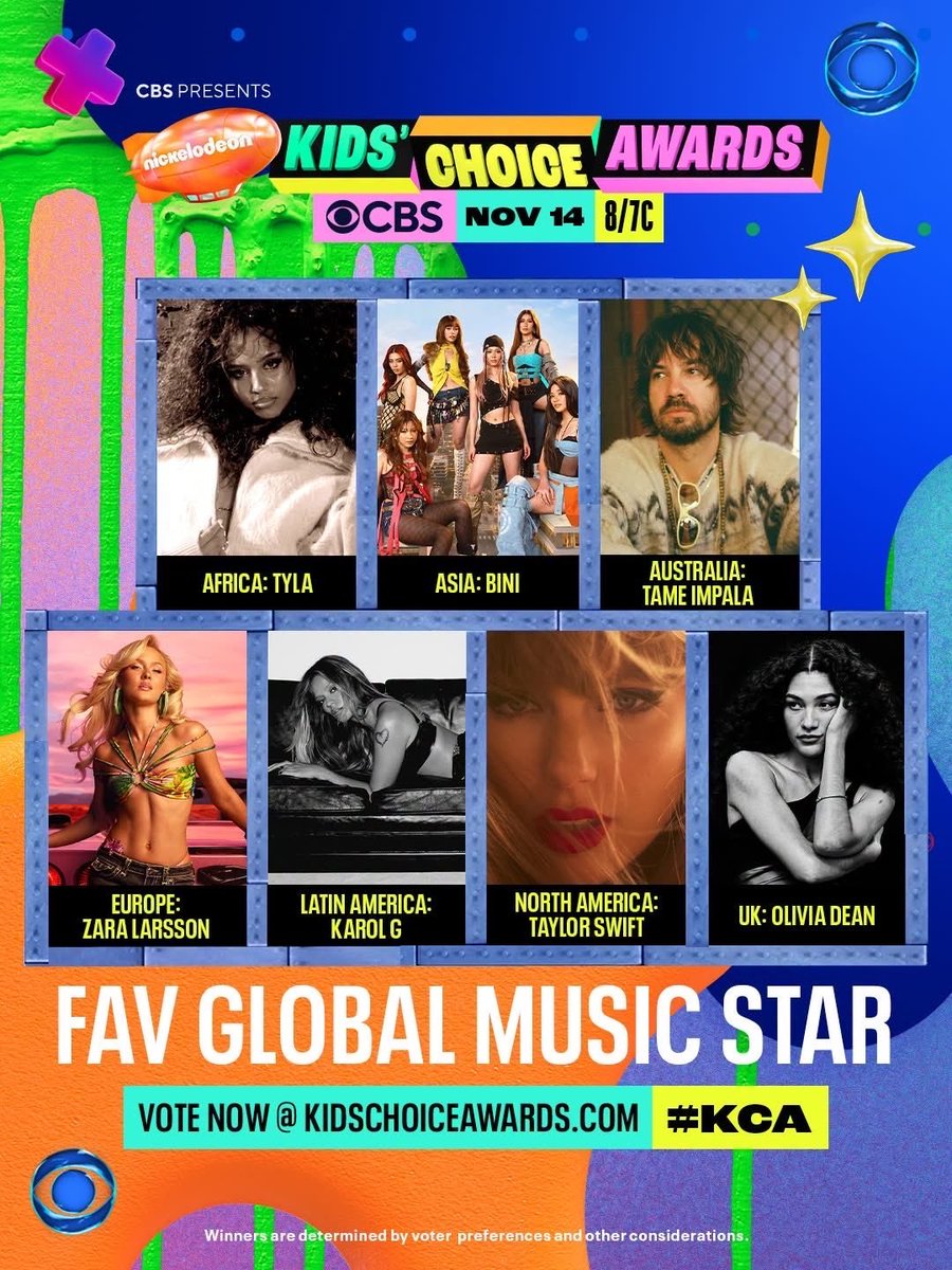 airelbelle's tweet photo. BINI on Nickelodeon's IG Post 👀

Vote BINI as they Represent ASIA for Favorite Global Music Star ⭐ Let's get BINI Slimeddd

IG: https://t.co/Z0uLBLMJI7

VOTE: https://t.co/iYjdpMmS1Q

#KCA #BINI_KidsChoiceAwards
#BINI @BINI_ph https://t.co/ETJ0qyQV9f