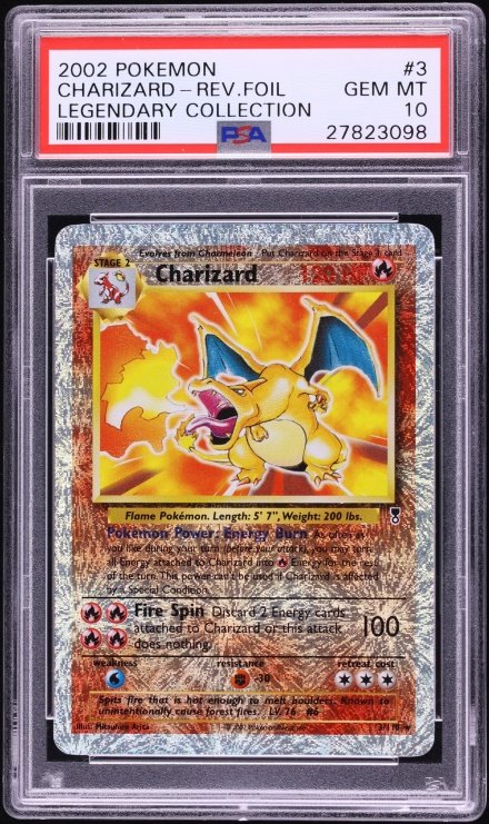 PokeDropTicker's tweet photo. LEGENDARY COLLECTION HEATER 🔥

Three PSA 10 reverse holos from 2002's Legendary Collection just hammered $1,344,000 combined at Fanatics Collect:

Mewtwo — $384,000 (new record)

Dark Dragonite — $384,000 (new record)

Charizard — $576,000

Source: https://t.co/pqGGtrDfeH https://t.co/VGZA19fUNB