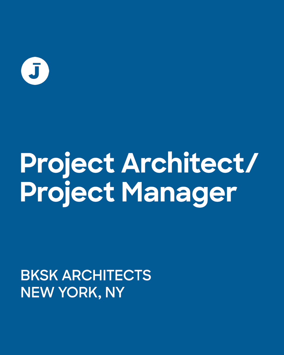 archinect's tweet photo. Today's Employer of the Day is BKSK Architects. They're currently hiring a Project Architect / Project Manager in New York City.

https://t.co/6ZHv0GNsrs

#ArchinectJobs #ArchinectEOTD #ArchitectureJobs #NewYorkJobs https://t.co/dLVlzEDzEq