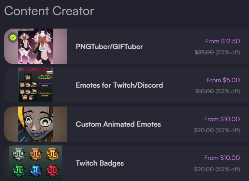 JakelightJ's tweet photo. Everything is 50% off until I can get a steady income~

I do Emotes, Animated Emotes, Badges, Digital Illustrations and PNGTuber/GIFTuber, from as low as 5.00 USD Nett

Link to my Verified VGen account in reply🔗

#vtuber #emote #art https://t.co/cqqzF6ouMo