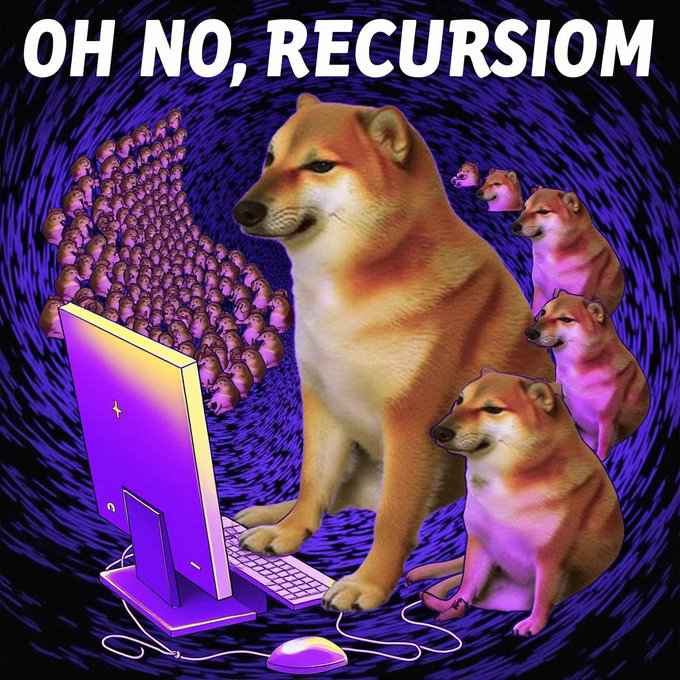 TheCheemsToken's tweet photo. Me, Cheems, looking at a cheems meme about me looking at cheems memes https://t.co/M6gnUwKB3D