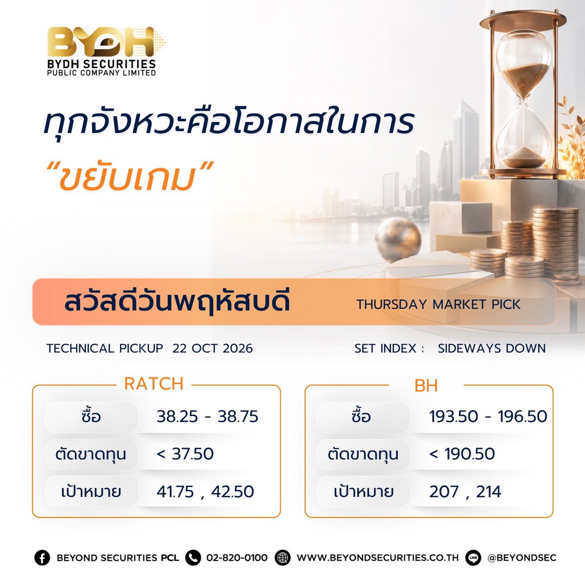 Beyond_Sec's tweet photo. ⏳ ทุกจังหวะของตลาด คือโอกาสในการวางแผนและตัดสินใจอย่างรอบคอบ
#RATCH #BH #BYDHSecurities #BYDHResearch #ตลาดหุ้นวันนี้ #หุ้นเด่นประจำวัน #สวัสดีวันพฤหัสบดี #ThursdayMarketPick #TechnicalPickup #Quote https://t.co/4QxLr1ArMc