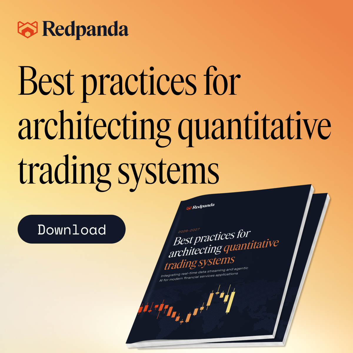 redpandadata's tweet photo. Your strategy is only as fast as your slowest data pipeline.⚡

In quant trading, every millisecond of delay and every dropped message shows up as slippage, missed fills, or decaying alpha. AI now raises the stakes further: models retrain on live market data, and agents are moving into research, risk, and surveillance.

Our new handbook shows how @NYSE, @jumptrading, @AlpacaHQ, @StoneX_Official and @zafin run real-time streaming and agentic AI in production.

Download the handbook 👉 https://t.co/KS923830gZ