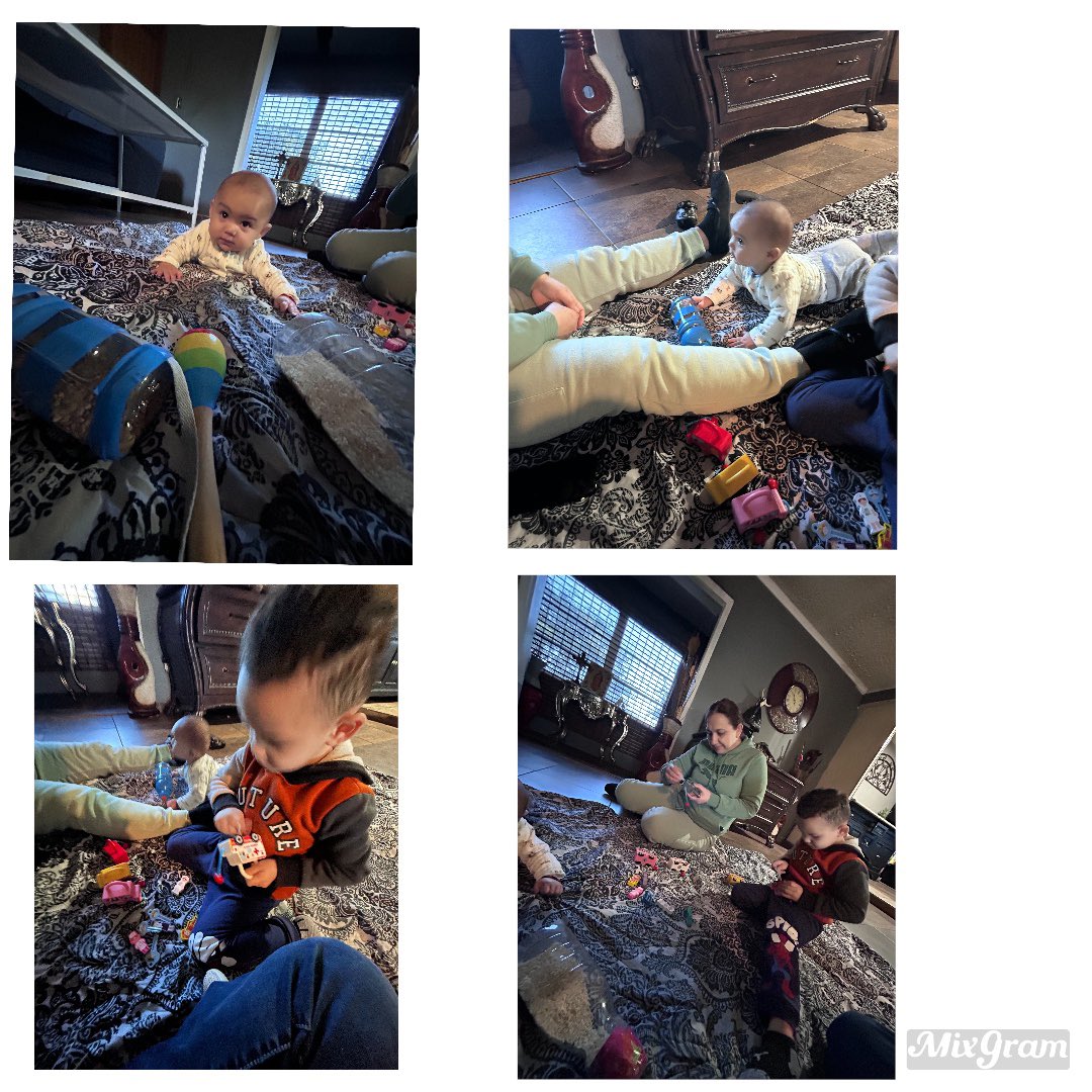 RCAELCPAT's tweet photo. Mom and A using shaker bottles to promote crawling and moving around, Mom and E matching community workers with their vehicles and keys during a PAT visit with Mrs. Gutierrez. 
#pat  #dph #homevisiting  #parentsasteachers #earlylearning https://t.co/4gACDeGVHZ