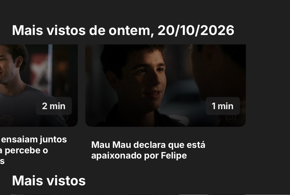 ypisportal's tweet photo. Gente?? A cena da declaração do Mau Mau para o Felipe ficou em último lugar nas mais visto do capítulo de ontem de #QuemAmaCuida https://t.co/TzTEdWVcsy
