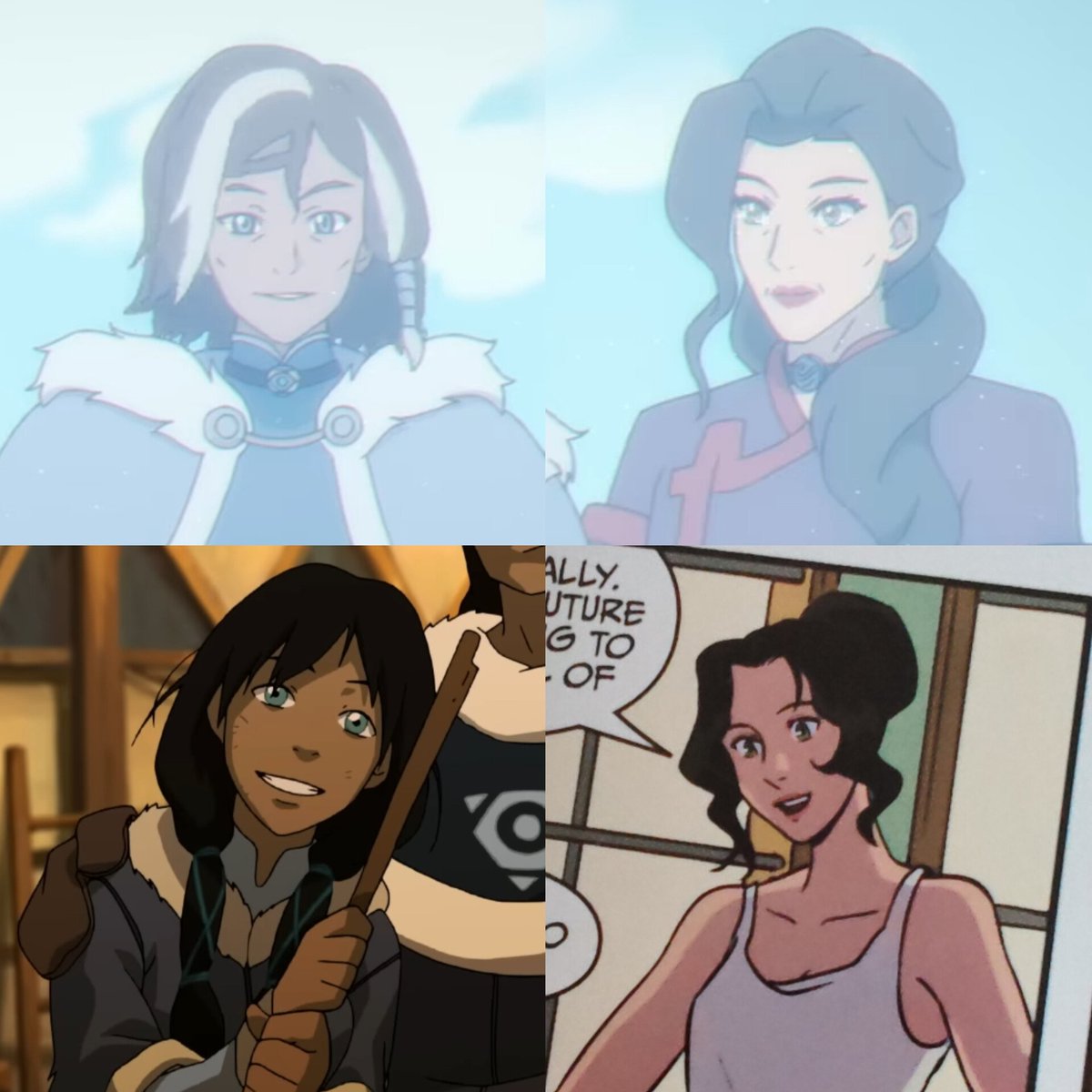 6_Nuggets's tweet photo. let's look like mama 🥺

#korrasami https://t.co/tsq9vxcgoi
