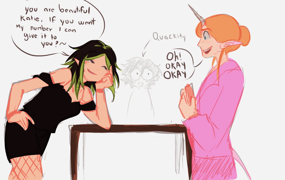 Jellyf1shplanet's tweet photo. *knock knock*  yuri island , Let me in please #QSMP2 #fanart https://t.co/PCG1F40bFg
