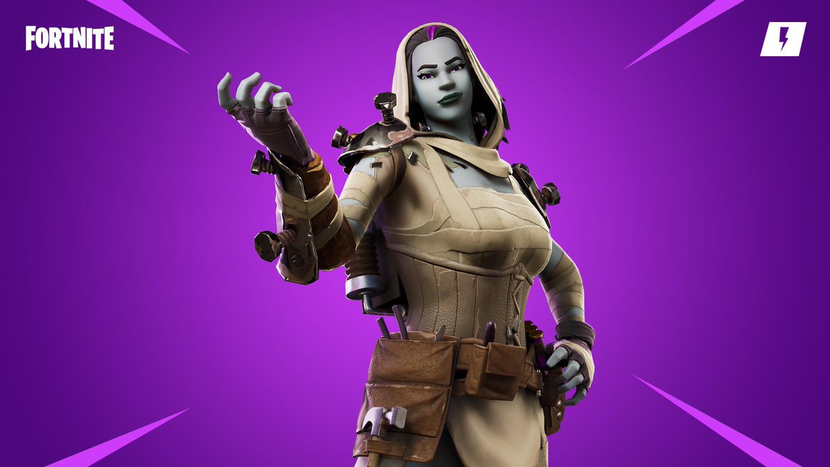 TheAgentShadow's tweet photo. Week 8 in #SaveTheWorld!

- Weapon Supercharger (160 Reward)
- Bloodfinder A.C. (Event Store)
- “Arrlene” Izza (Event Store)

#Fortnite https://t.co/Ca0N4sTwVj
