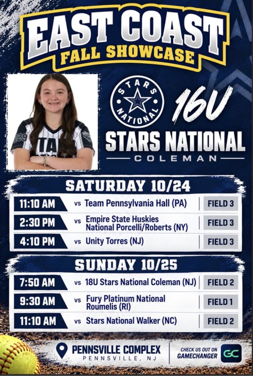 kendallrady's tweet photo. @CoachNic23 @eastcoast_sb Hope you can come watch us play @StarsNat16U https://t.co/wvilFJB1An