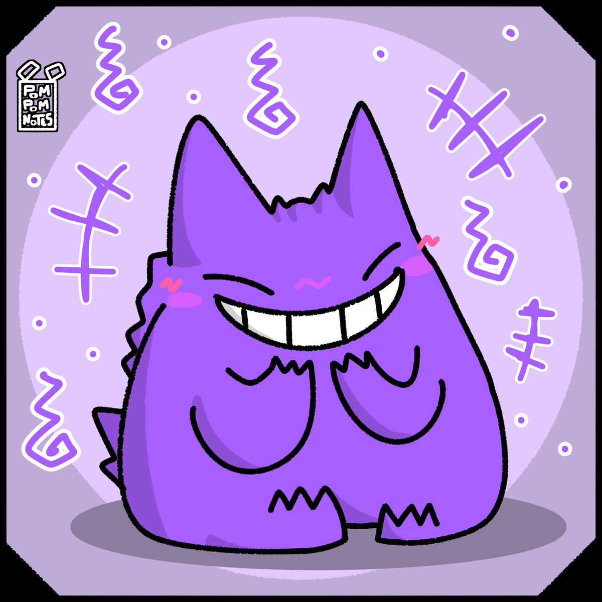 PompomNotes's tweet photo. Gengar, the scariest of my hauntings! 👻💕 

#pokemon #fanart https://t.co/qfU3x1anuZ