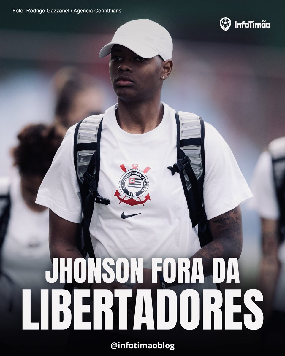 InfoTimaoBlog's tweet photo. 🚨 Jhonson está fora da Libertadores Feminina 2026.

O Corinthians confirmou que a atacante sofreu uma luxação acromioclavicular no ombro esquerdo, retornará a São Paulo nesta quinta-feira e será submetida a cirurgia.

🔗 https://t.co/oLOj7ZBaE2

#AsBrabas #Corinthians #VaiCorinthians #FutebolFeminino #SCCP