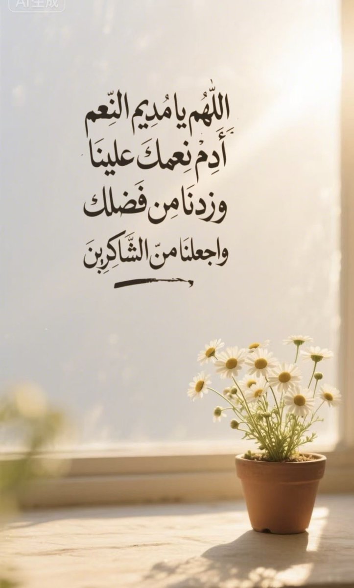 ya_allah_2's tweet photo. - اللهم يا مديم النعم أدم نعمك علينا وزدنا من فضلك واجعلنا من الشاكرين, واحفظها من الزوال، وبارك لنا فيما أعطيتنا, واصرف عنا الفقر والضيق وكل سوء .

اللهم لك الحمد والشكر على ما أنعمت به علينا من نعم ظاهرة وباطنة، اللهم أدمها علينا واجعلها عوناً لنا على طاعتك .

اللهم احفظ علينا النعم، وادفع عنا النقم، وارزقنا حلو الحياة وخير العطاء .

اللهم إنا نعوذ بك من زوال نعمتك، وتحول عافيتك، وفجاءة نقمتك، وجميع سخطك .

اللهم زدنا ولا تنقصنا، وأكرمنا ولا تهنا، وأعطنا ولا تحرمنا، وآثرنا ولا تؤثر علينا .