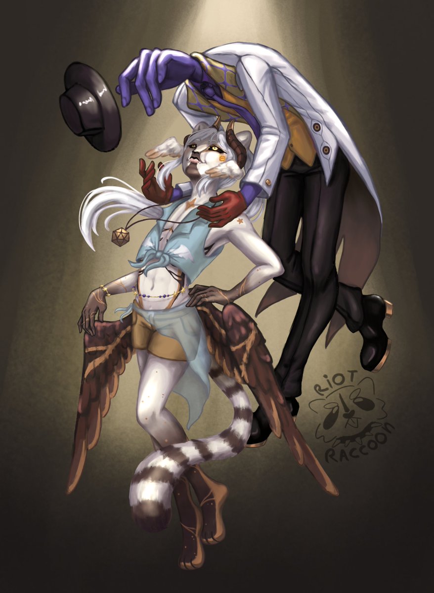 Riot_Raccon's tweet photo. commission for @raiskyv :D
yumeship with Asat Pramad from Honkay star rail, this was a really fun piece to work on! 
Thank you so much for commissioning me, and for your admiration and trust in my work 😔🫶

#hsr #HonkaiStarRail #yumeship #furry #digitalart https://t.co/vfdxO24sbF