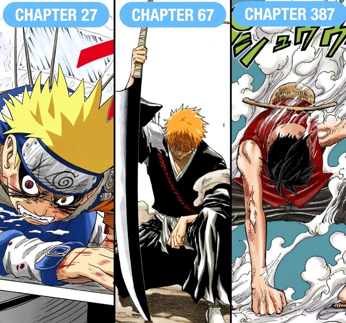 Retro_Bleach1's tweet photo. When the big 3 MCs got their first POWER-UP https://t.co/huK7syqWDW