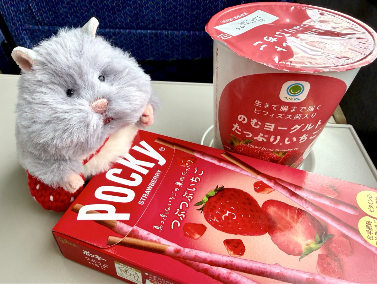nu_chaaan's tweet photo. ヌシ？ ヌシも いちごに めがない？

👩🏻 ....半分こしようね🍓
#はむにぎり https://t.co/LJX5ty7lBA
