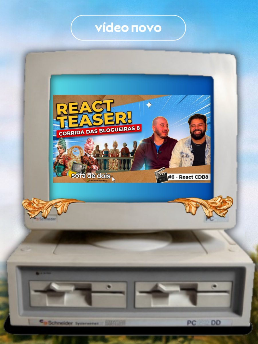 decodeandre's tweet photo. O teaser saiu e a gente já tá como?! Surtando! 👑🤩
@divadepressao e @diaestudio liberaram o teaser oficial do Corrida das Blogueiras Ano 8 e o nosso react já está no canal.
Link nos comentários 👇
#sofadedois #corridadasblogueiras #corridadasblogueiras8 #divadepressao #diatv https://t.co/oat0EtXuMp