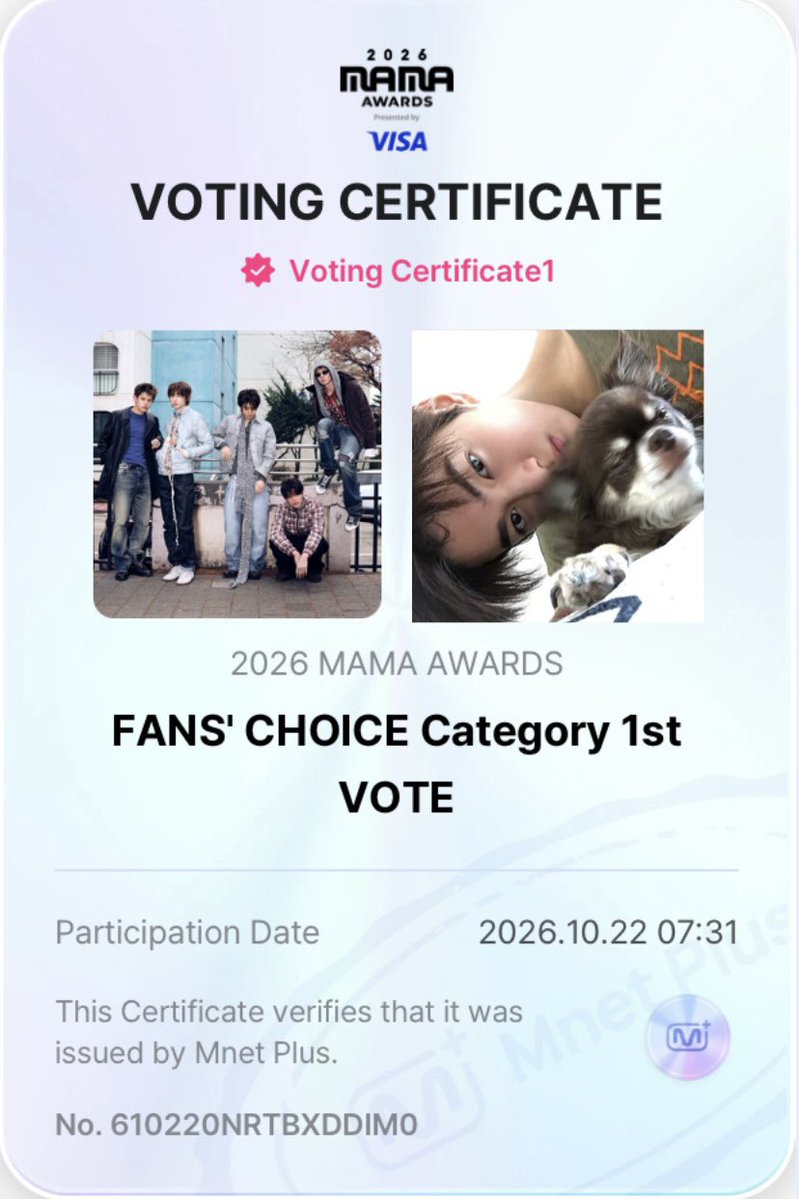 1402pages's tweet photo. SELAMAT PAGII!! YUK VOTEE VOTEEE < 33

1 RT = 1 VOTE
1 REPLY = 1 VOTE 

VOTE FOR CORTIS NOW ‼️

I vote for #CORTIS on #2026MAMAVOTE https://t.co/pwCDn6c5Lx