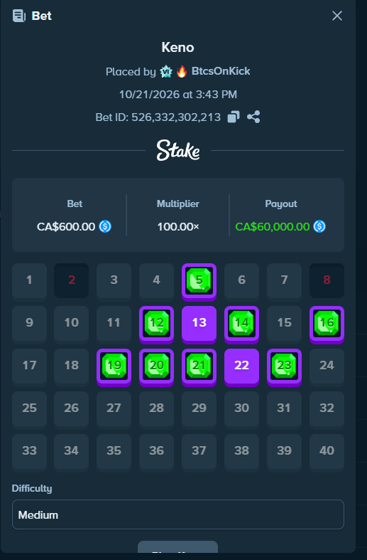 BtcsTv's tweet photo. 7 MONTHS OF TRYING TO GET A 8 NUMBER CONNECTION ON 10 TILE KENO FOR A 500x...

I TRY MEDIUM RISK AND OF COURSE IT FINALLY CONNECTS 

drop @Stake names man i don't even want this money, it grosses me out on a 100x 

🙄 $150,000 in leaderboards live https://t.co/97cfb3tuUj