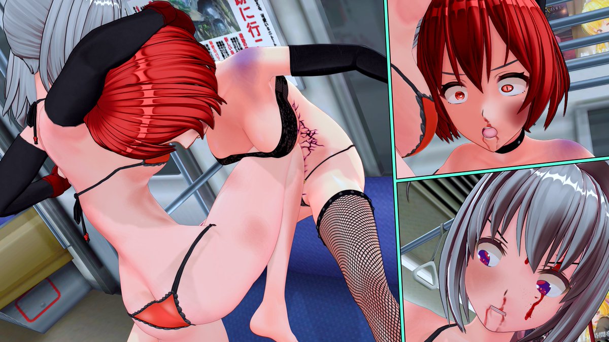 _dot02's tweet photo. #COM3D2
#カスタムオーダーメイド3D2
#Fightober
#FIGHTOBER2026

Day 22 - Train 
A delicate, gentle, peaceful, quiet and calm quarrel ^^
Olimpia from @KuruKuruR1n9 https://t.co/IGLtcklHXF
