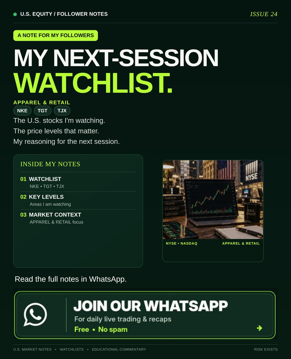 AndrewPForsythe's tweet photo. Today only: message me on WhatsApp to get my notes on the trading discipline I use with U.S. stocks, including how I avoid rushing a setup. Join today and claim this follower bonus 👇 👇 https://t.co/yDWHdQElDn https://t.co/EugM2qQXWd