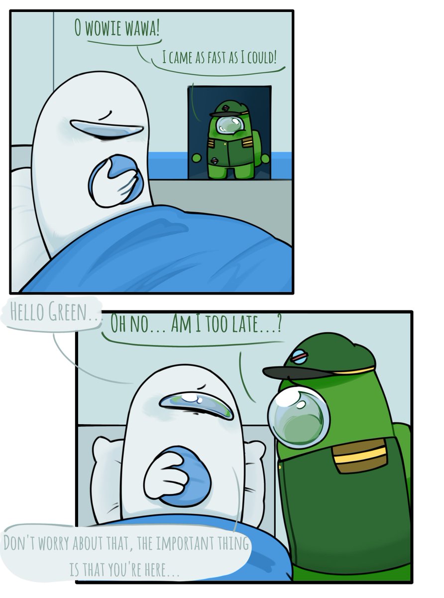 Mimi_makedraw's tweet photo. green jr comic #amongus #amongusshow #amongusgreen #amonguswhite https://t.co/9xGc6dkP1K