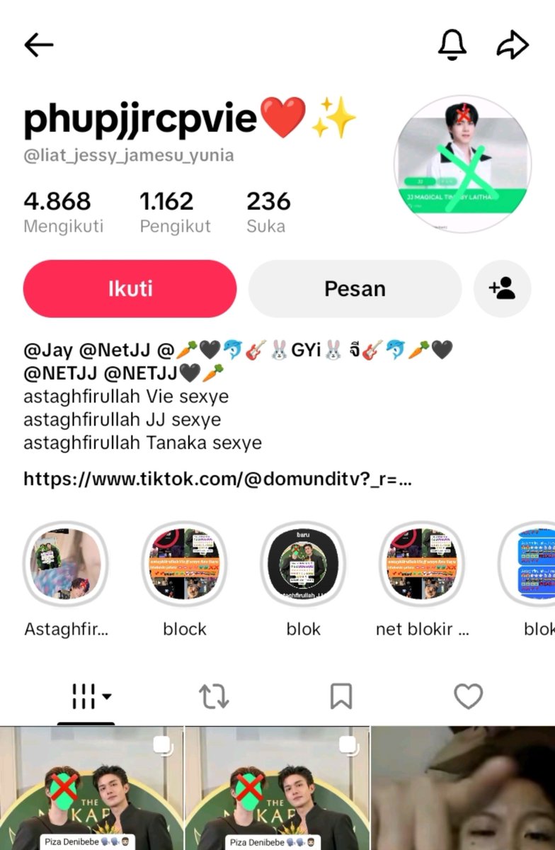 jujusmother02's tweet photo. This account has been on the rnb netjjville list for a long time.
He has many accounts on TikTok and always make hate posts on our juju.

https://t.co/e4rZQoLUG5…

https://t.co/e4rZQoLUG5… https://t.co/Z0f1nWObgm